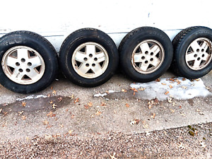 CHEVROLET-GMC S-10 BLAZER & PICKUP 4X4 WHEEL AND TIRE SET OF 4-MID TO LATE 80'S