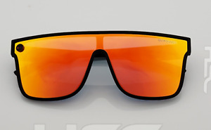 Quiksilver Sunglasses Black Frame Flash Orange Mirror Single Lens SciFi Blenders
