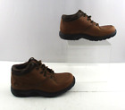 Men's Dunham Brown Leather Round Toe Lave Up Boots Size: 9.5