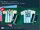 Messi #10 - Argentina - Soccer - Kids Jersey - From 7 to 14 years old