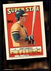 Jose Canseco #48 1988 Topps Stickers Super Star Backs