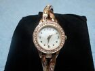 Women's Watch Mother of Pearl Dial, Rhinestones, Dainty and Luxurious