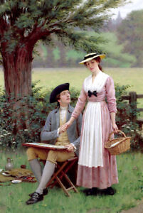 Lover by Edmund Blair Leighton Oil Painting HD printed on canvas L1889