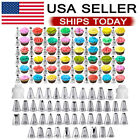 Cake Decorating Tips and Icing Piping Tips Coupler With 48Pcs Icing Piping Tips