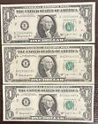 New Listing1963 $1 One Dollar Bill BARR NOTE LOT OF 3 CRISPY BILLS OLD MONEY!