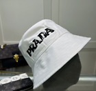 Classic Triangle Fashion Versatile White Fisherman Hat Prada hot