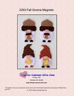 Fall Gnome Magnets- Plastic Canvas Pattern or Kit