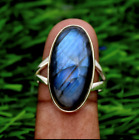 Labradorite Gemstone Ring 925 Sterling Silver Ring Handmade Ring JF12