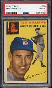 1954 Topps Baseball #250 Ted Williams PSA 4