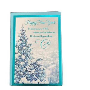 Happy New Year, In The Journey of Life, Religious, Greeting Card