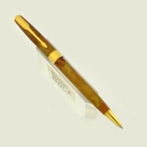Parker Sonnet I Ballpoint Pen - Chinese Laque Amber, Hand Painted, New Old Stock
