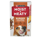 Purina Moist & Meaty Burger With Cheddar Cheese Flavor Dry Soft Dog Food Pouches