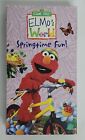 Elmo World VHS VCR Tape Springtime Fun 50 Minutes 2002 Sesame Street