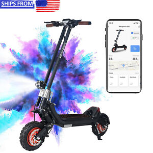 2*1200W Electric Scooter Dual Motor 48V Off 11inch Road Tires Fast Speed 20Ah