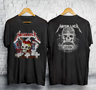 RARE!! 1980s Metallica Crash Course Music Vintage Tour Shirt Unisex S-5XL
