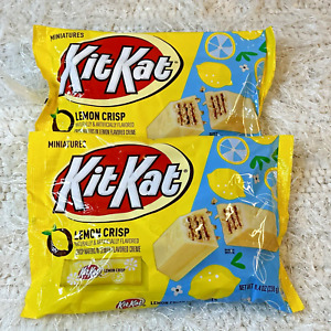 New 2 Packs Kit Kat Limited Edition Lemon Crisp Miniatures 8.4 Oz Each