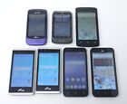 Lot of 7 Working Various Smaller Smartphones - Alcatel / ZTE / HTC / LG / ANS