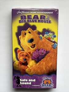 Bear in the Big Blue House Safe and Sound VHS 2001 Jim Henson NEW SEALED