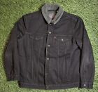 Vintage Levi's Sherpa Jean Jacket Mens XL Black
