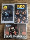 New ListingKISS Cassette Tape Lot 3 Crazy Nights Ace Frehley Hits Tested Free Shipping