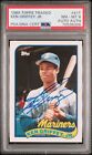 Ken Griffey Jr 1989 Topps Traded Signed Rookie Card #41T Auto Graded PSA 8 36306