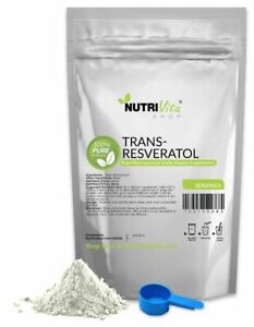 NVS NEW 100% PURE Trans Resveratrol Anti-Aging Powder KOSHER NONGMO ORGANIC USA