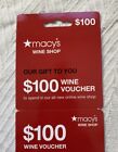 MACY'S Wine Shop $100 Off Voucher Coupon