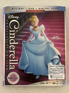 Cinderella Anniversary Edition (Blu-ray + DVD) w/ Slipcover Sealed Unopened