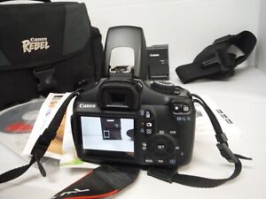 Canon EOS T3 Rebel DSLR Camera EF-S 18-55mm IS II lens & Manual no charger