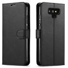 For Samsung Galaxy Note 8 / 9 Phone Case Cover Wallet +Tempered Glass Screen