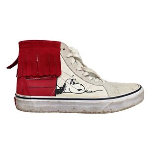 Vans Off The Wall Shoes Snoopy Peanuts Womens Size 7 by Schultz Skate Hi