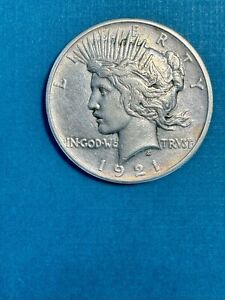 1921 $1 Peace Silver Dollar | High Relief | Key Date | Very Fine