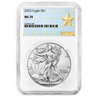 2022 $1 American Silver Eagle NGC MS70 West Point Star Label