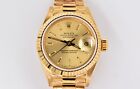 1988 Unpolished Rolex Datejust President 26mm Champagne Dial Yellow Gold 69178