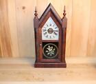 Antique New Haven Rosewood Steeple Clock ~ Circa Late 1860's ~