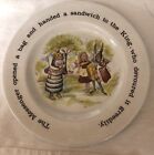 Vintage Alice In Wonderland Plate Ironstone Johnson Brothers England tea party