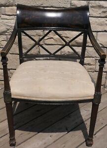 CHINOISERIE REGENCY DESK SIDE CHAIR INTERIOR CRAFTS CHICAGO