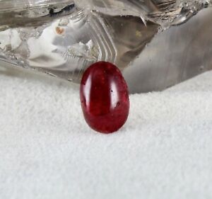 Natural Red SPINEL Cabochon 13x9 mm Oval 4.88 Carats GEMSTONE Ring Pendant