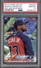 RONALD ACUNA JR PSA 10 2018 TOPPS UPDATE #US250 ROOKIE RED AND BLUE SHIRT SP RC