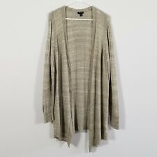 Torrid Olive Knit Cardigan Womens Size 2 Open Long Lightweight Sweater Plus