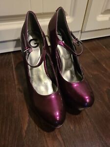 GUESS Womens high heels Purple Platform Stiletto 9US