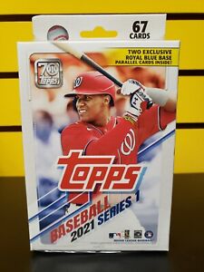 2021 Topps Baseball Series 1 MLB - HANGER BOX - 67 Cards - FACTORY SEALED - NEW