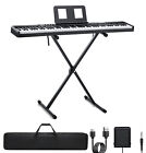 Donner DEP-1 Digital Piano Keyboard With Stand Pedal Bag 88 Key 128 Tone Rhythm