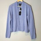 Lord & Taylor Cashmere Cardigan Womens Large Blue Spring Classic New Sweater