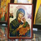Mother of God Greek Russian Orthodox Icon Handmade Byzantine