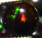 ETHIOPIAN BLACK FIRE OPAL 4 MM ROUND CABOCHON CALIBRATED