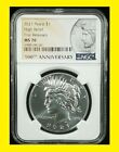2021 Peace $1 High Relief NGC MS 70 First Releases Silver Coin