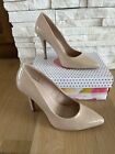 Nude Pumps Heels 10 Faux Patent Leather My Delicious  NIB