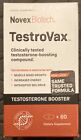 Novex Biotech TestroVax Dietary Supplement 60 Tablets Exp. 08/2024