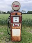 Old Gas Pump Esso Old Sign Service Station Man Cave Advertising